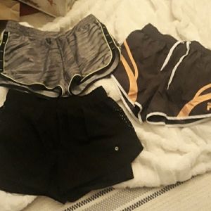 3 pairs of running shorts - used but in great condition!
